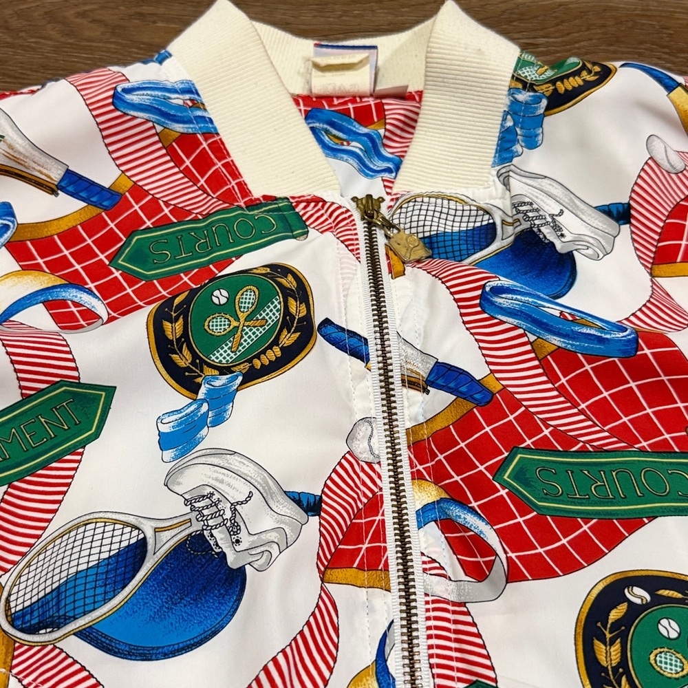 Vintage Tail Colorful Graphic Tennis Jacket - Picture 3 of 8